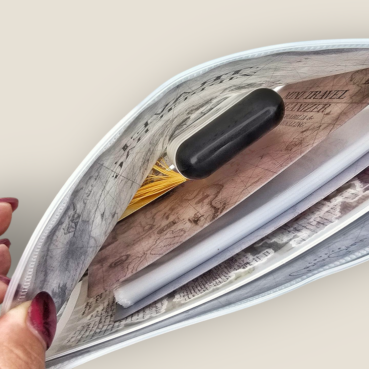 CoraCreaCrafts Travel Zipper Envelope