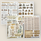 CoraCreaCrafts Travel Basic Stickers