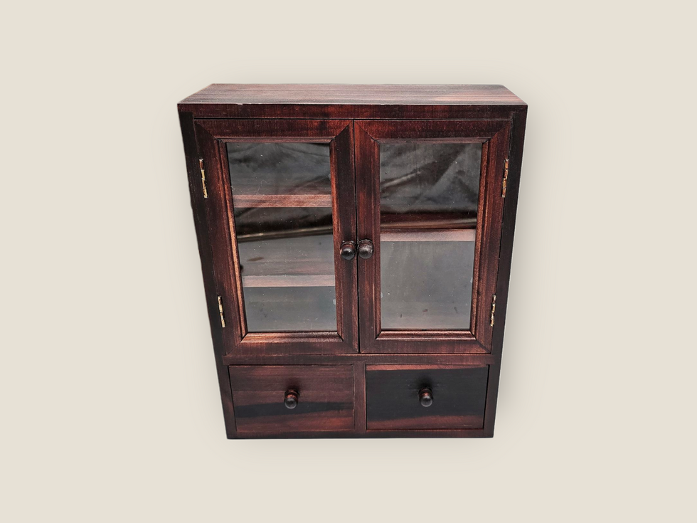 CoraCreaCrafts Mini Wooden Cabinet