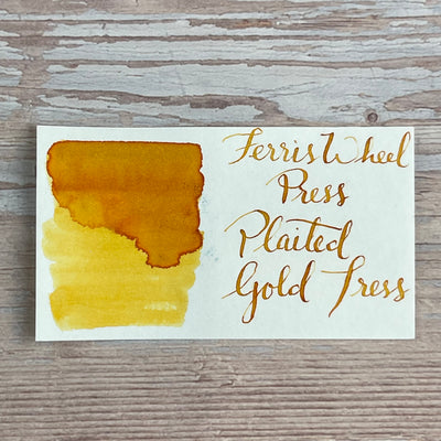 Ferris Wheel Press Plaited Gold Tress - 20ml bottled Ink (Special Edition)