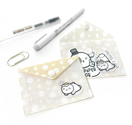 TheCoffeeMonsterzCo Mini Plastic Sticker Envelope - Yolk