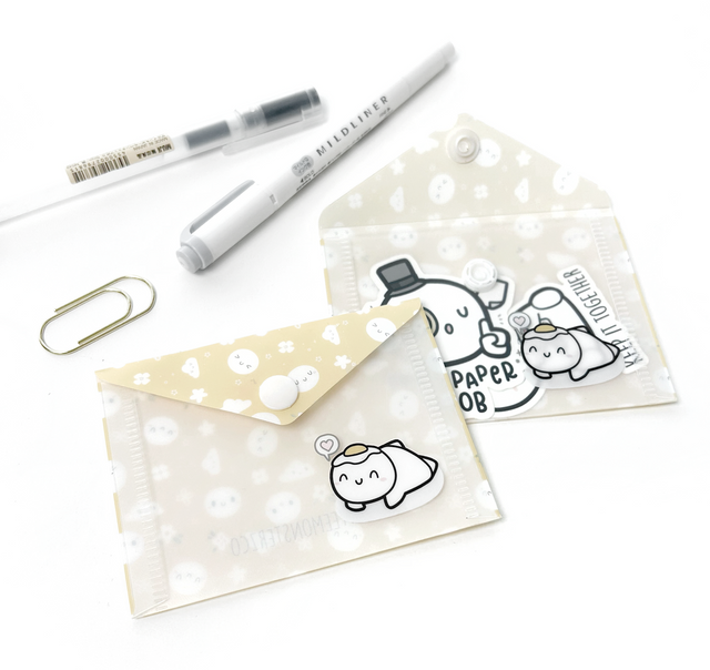 TheCoffeeMonsterzCo Mini Plastic Sticker Envelope - Yolk