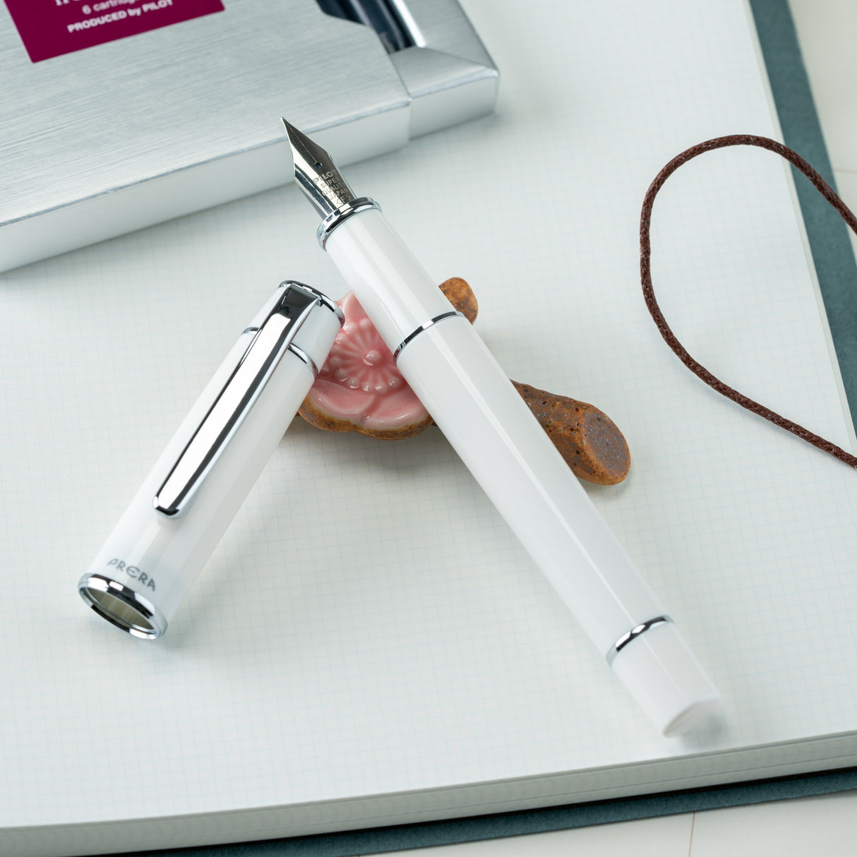 Pilot Prera Fountain Pen - Porcelain White