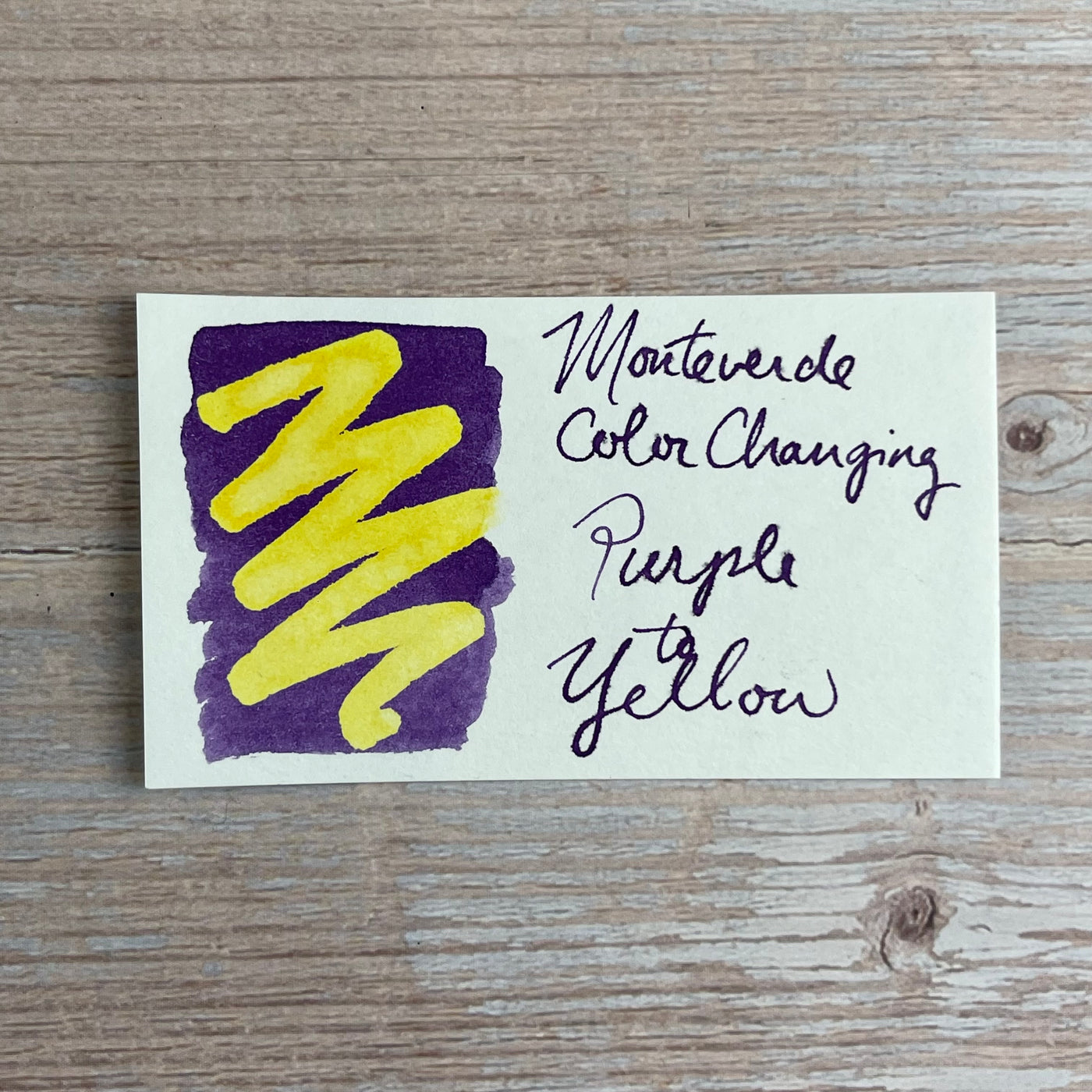 Monteverde Color Changing Purple to Yellow - 30ml Bottled Ink