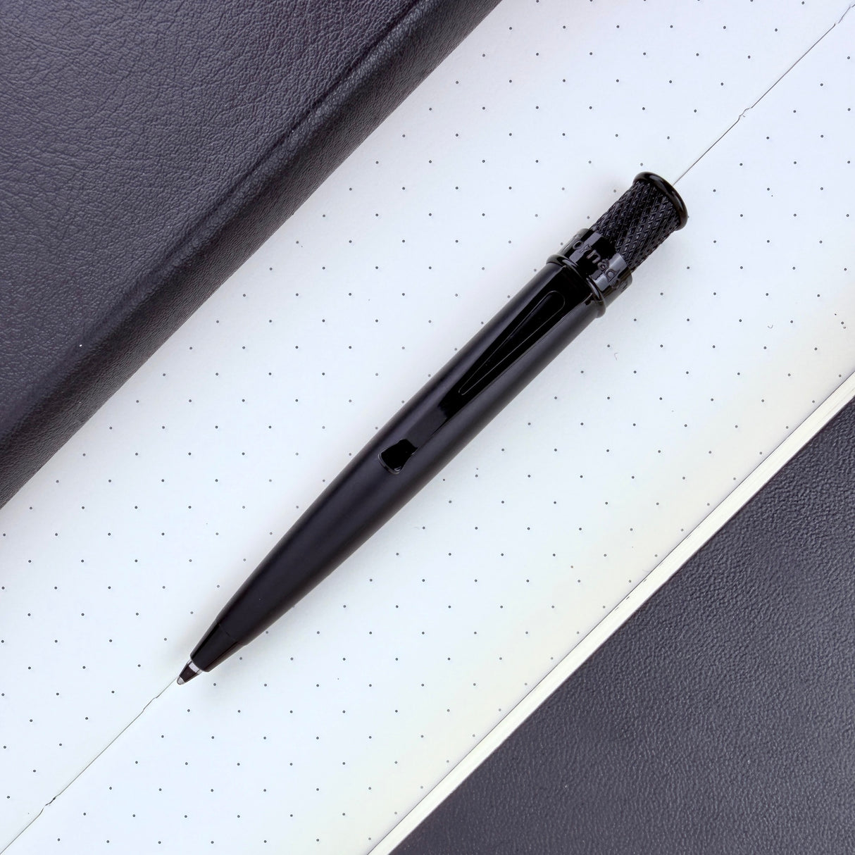 Retro 51 Tornado Elite Ballpoint Pen - Stealth Black