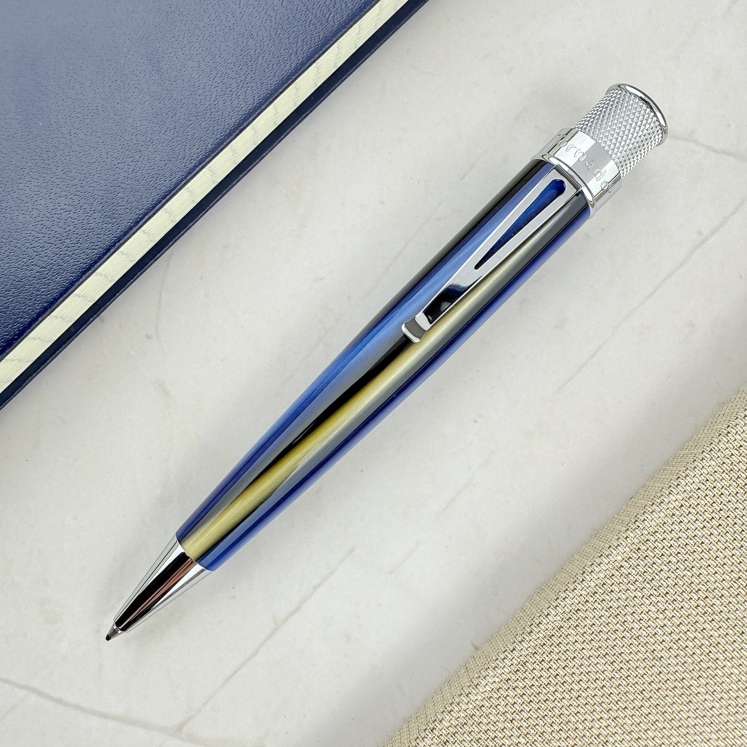 Retro 51 Vault Acrylic Big Shot Rollerball Pen - Blue Curacao