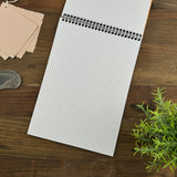 Rhodia Wirebound Notepad - Graph 80 sheets - 8 1/4 x 11 3/4 - Orange cover