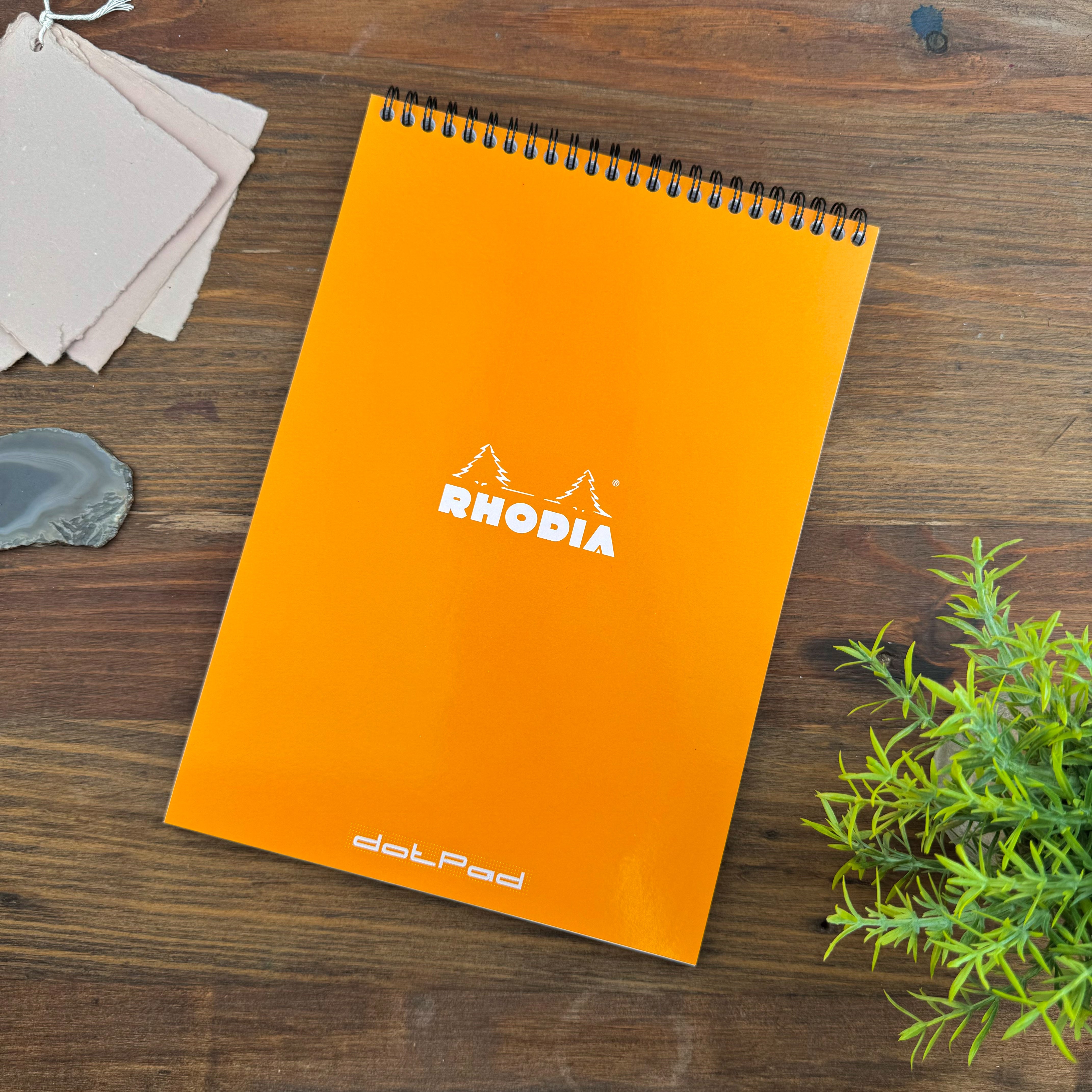 Rhodia Wirebound Notepad - Dot 80 sheets - 8 ¼ x 11 ¾ – Atlas