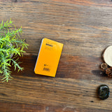 Rhodia Slim Staplebound Notebook - Graph 24 sheets - 3 x 4 3/4 - Orange cover