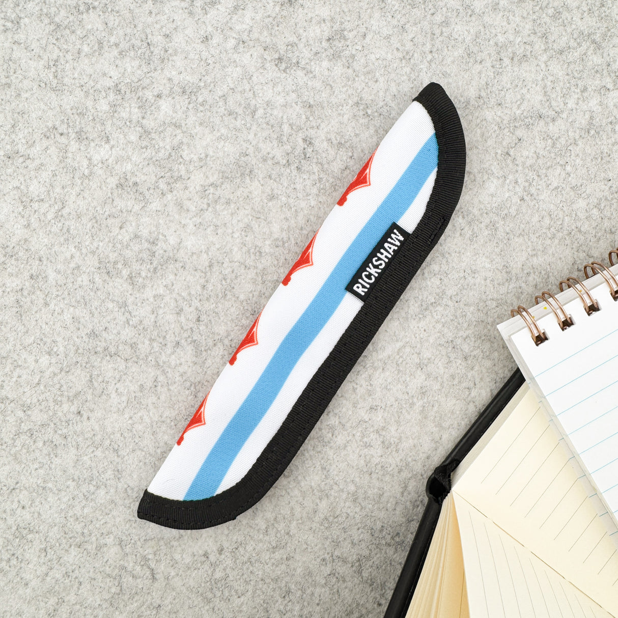 Rickshaw Bagworks Single Pen Sleeve - Chicago Nib Flag