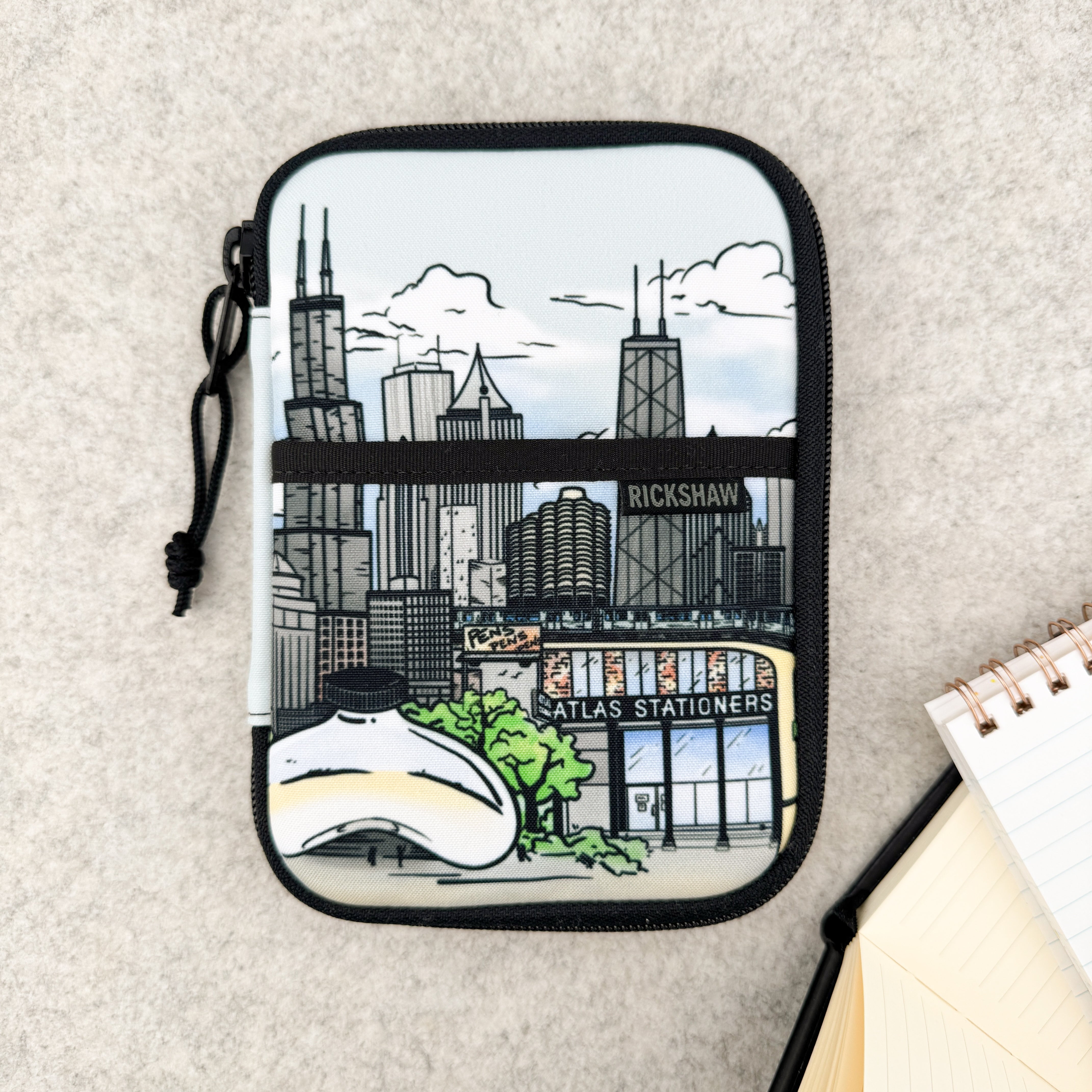 Rickshaw Bagworks Fillmore 6-Pen Case - City Views (Atlas