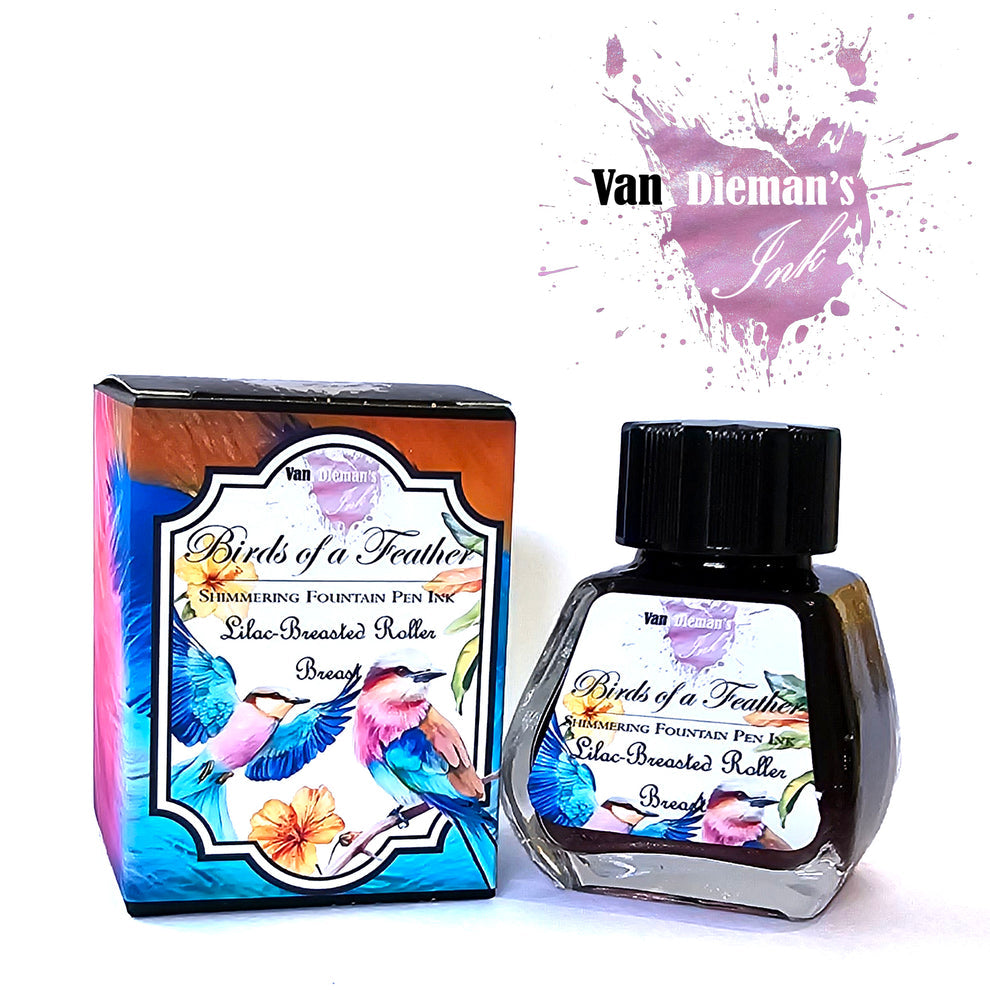Van Dieman's Birds of a Feather - Lilac-Breasted Roller Breast - 30ml Bottled Ink