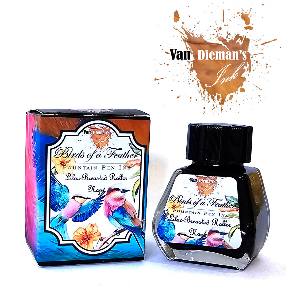 Van Dieman's Birds of a Feather - Lilac-Breasted Roller Nape - 30ml Bottled Ink