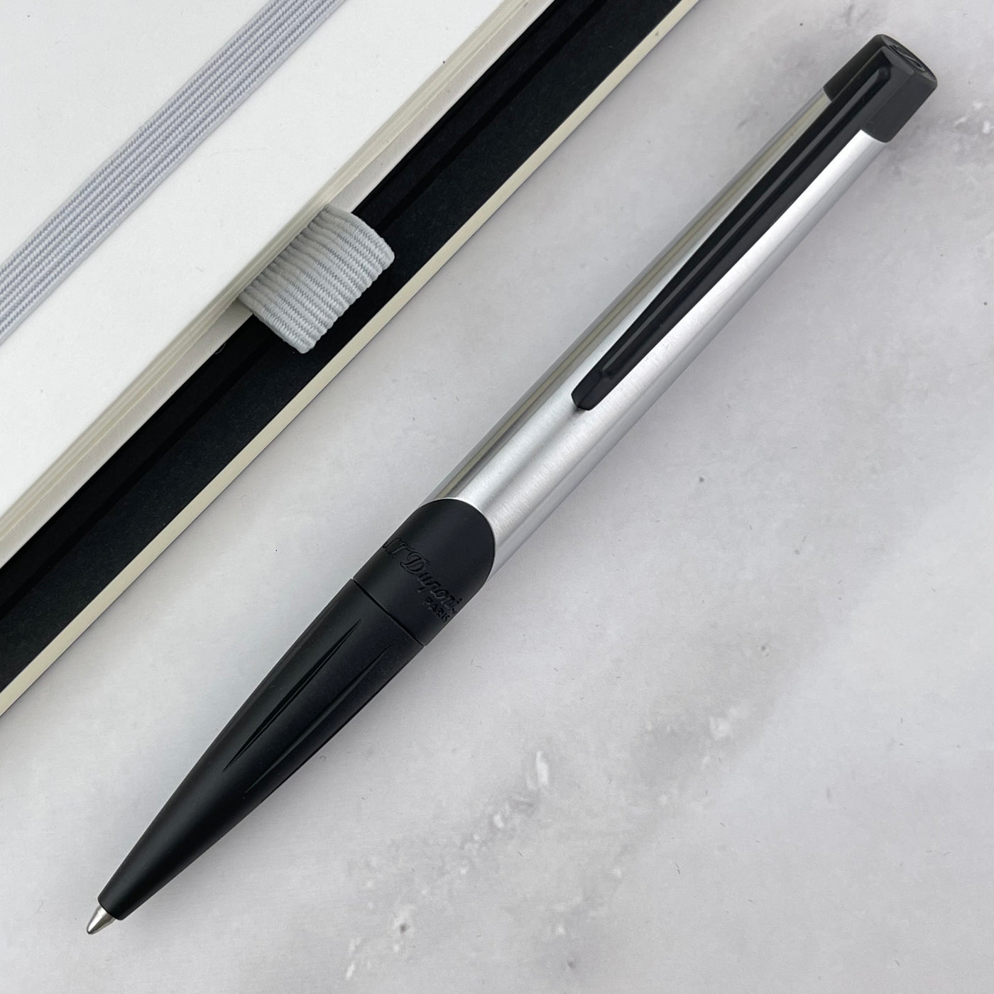 S.T. Dupont Defi Millennium Ballpoint Pen - Chrome w/ Black