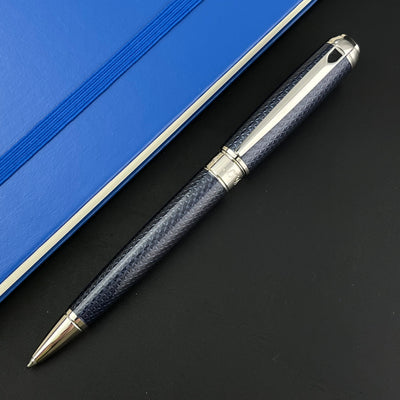 S.T. Dupont Line D Medium Ballpoint Pen - Blue Guilloche