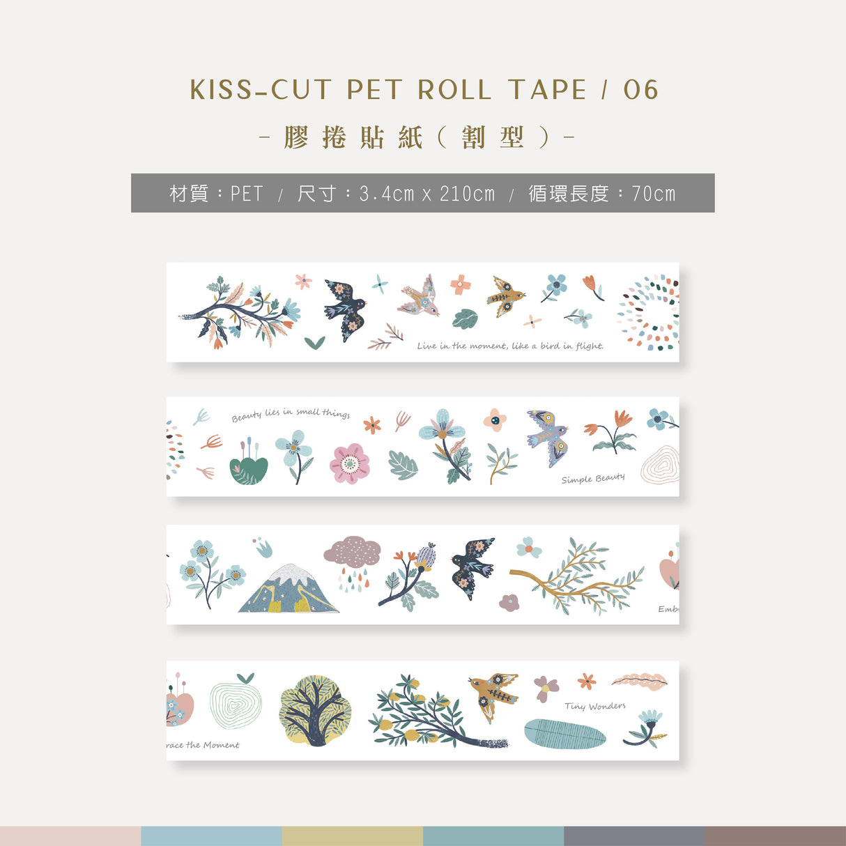 MU Kiss-Cut PET Roll Tape 06