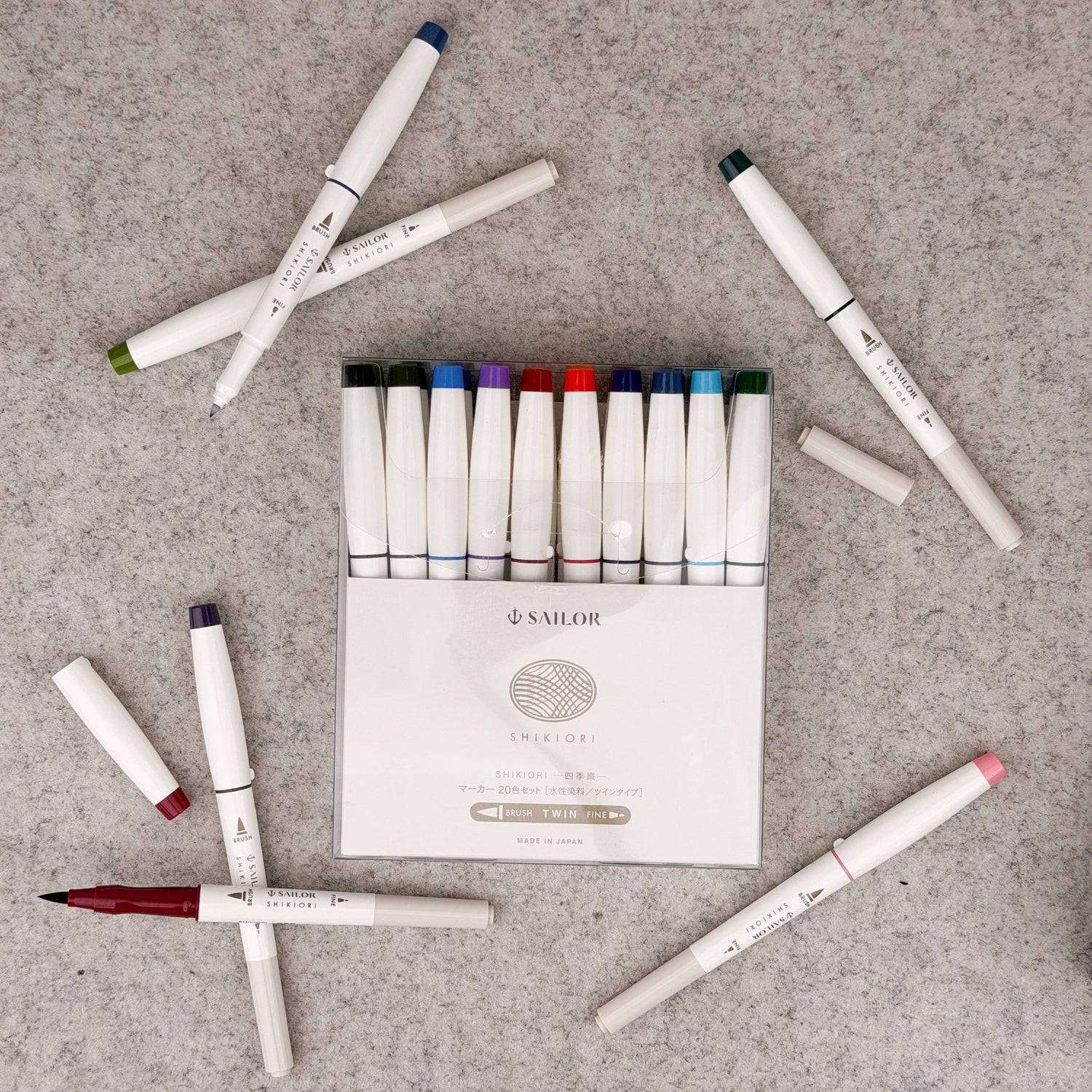 Sailor Compass Shikiori Markers 20 Piece Set
