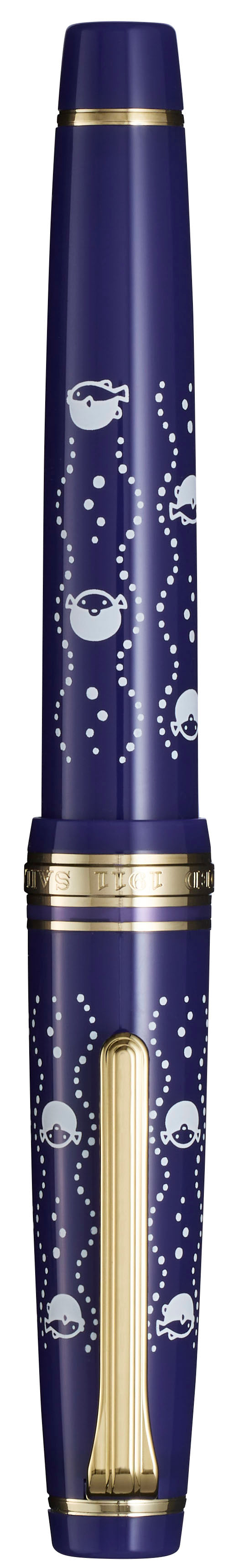Sailor Pro Gear x Kamawanu Fugu-tatewaku fountain pen capped