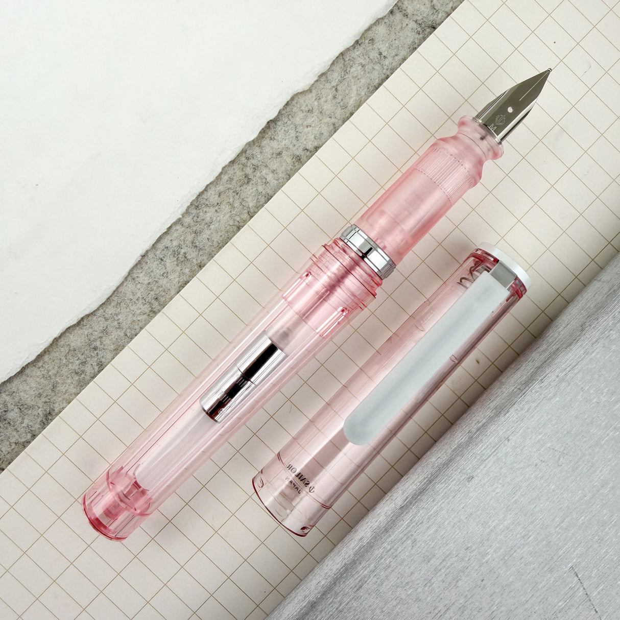 Sailor Tuzu Glassy Fountain Pen - Crystal Cherry (Limited Edition)
