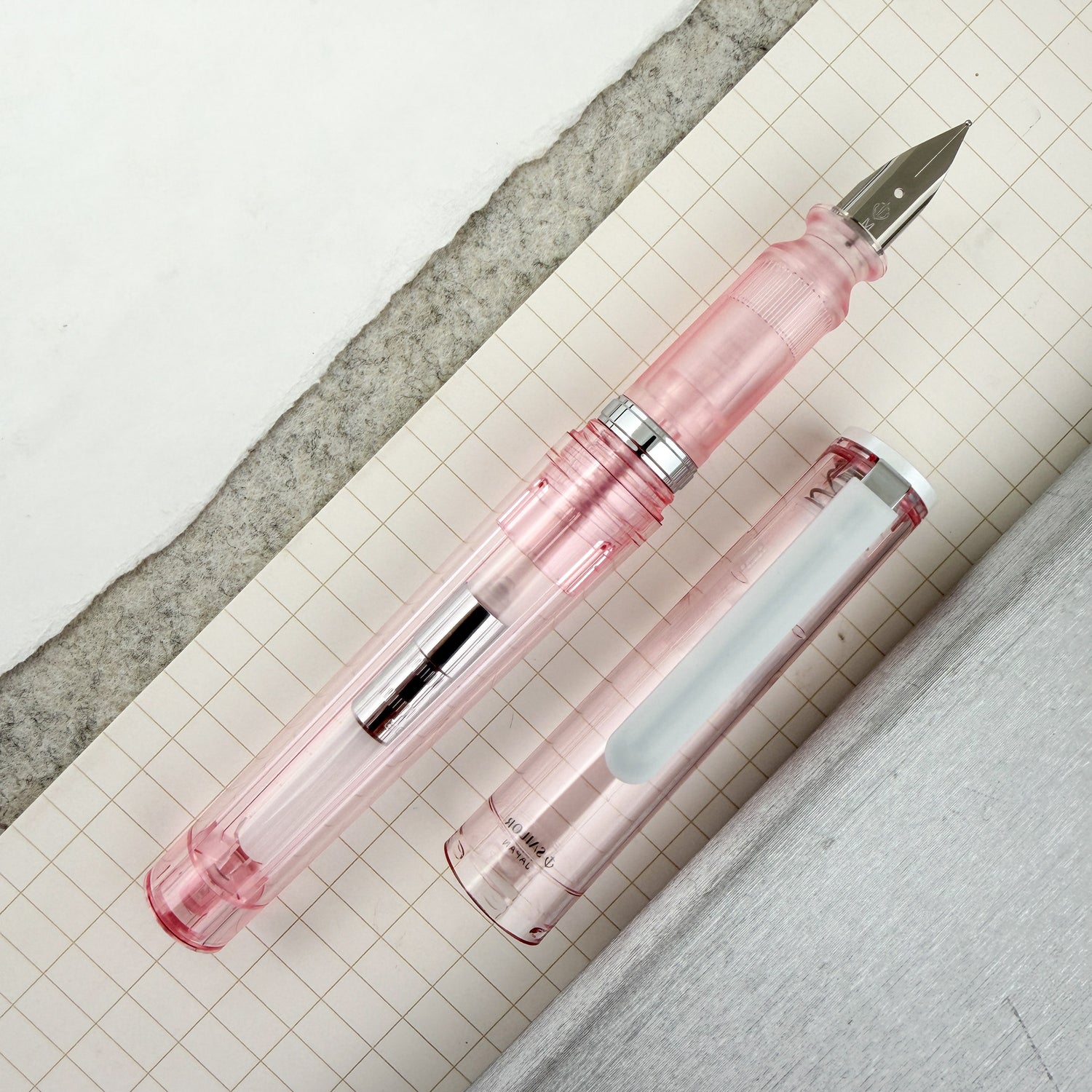 Sailor Tuzu Glassy Fountain Pen - Crystal Cherry (Limited Edition)