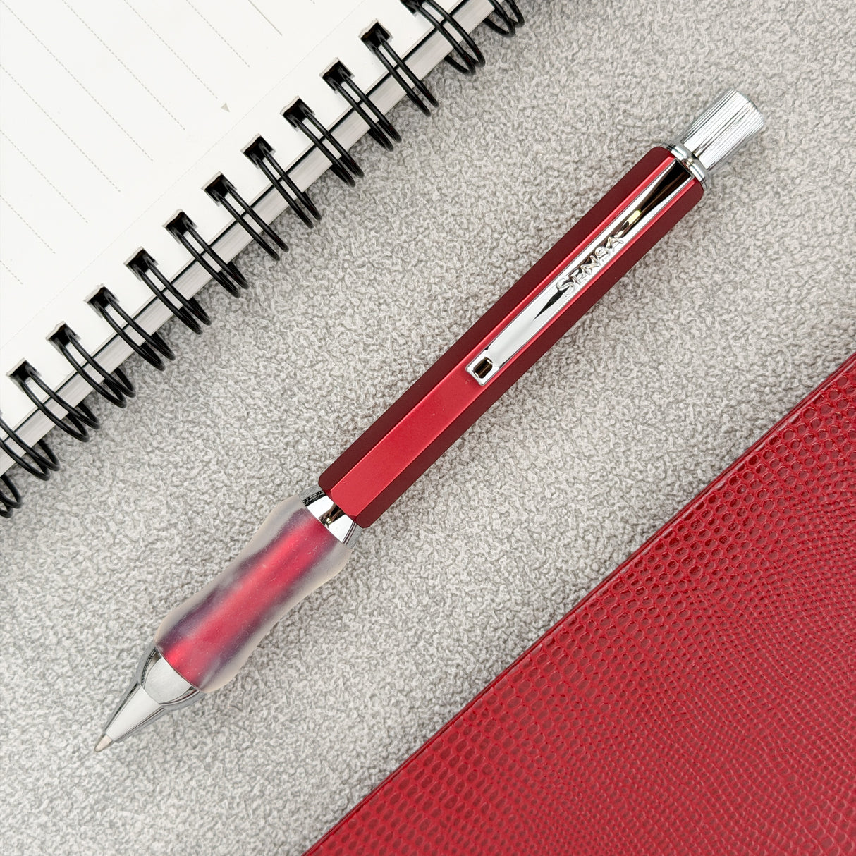 Sensa Sensagraph Ballpoint Pen - Cardinal Red
