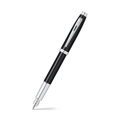 Sheaffer 100 Fountain Pen - Black w/ Chrome