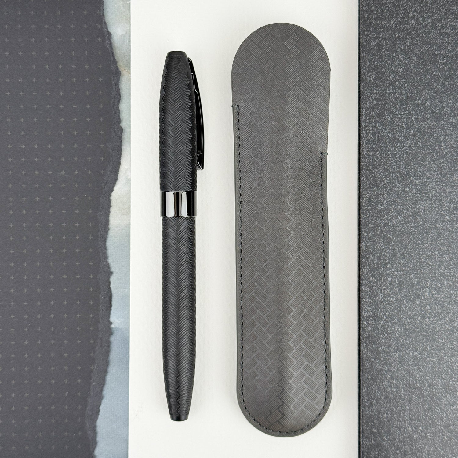 Sheaffer Legacy Chevron Fountain Pen - Matte Black
