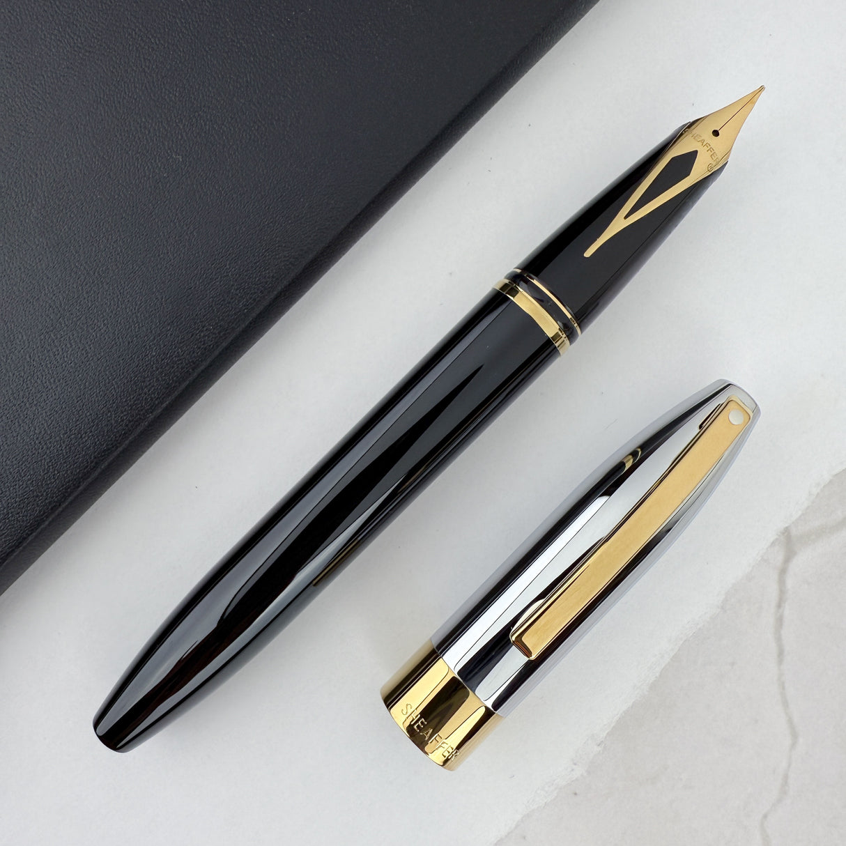 Sheaffer Legacy Fountain Pen - Chrome Cap and 14kt Gold PVD