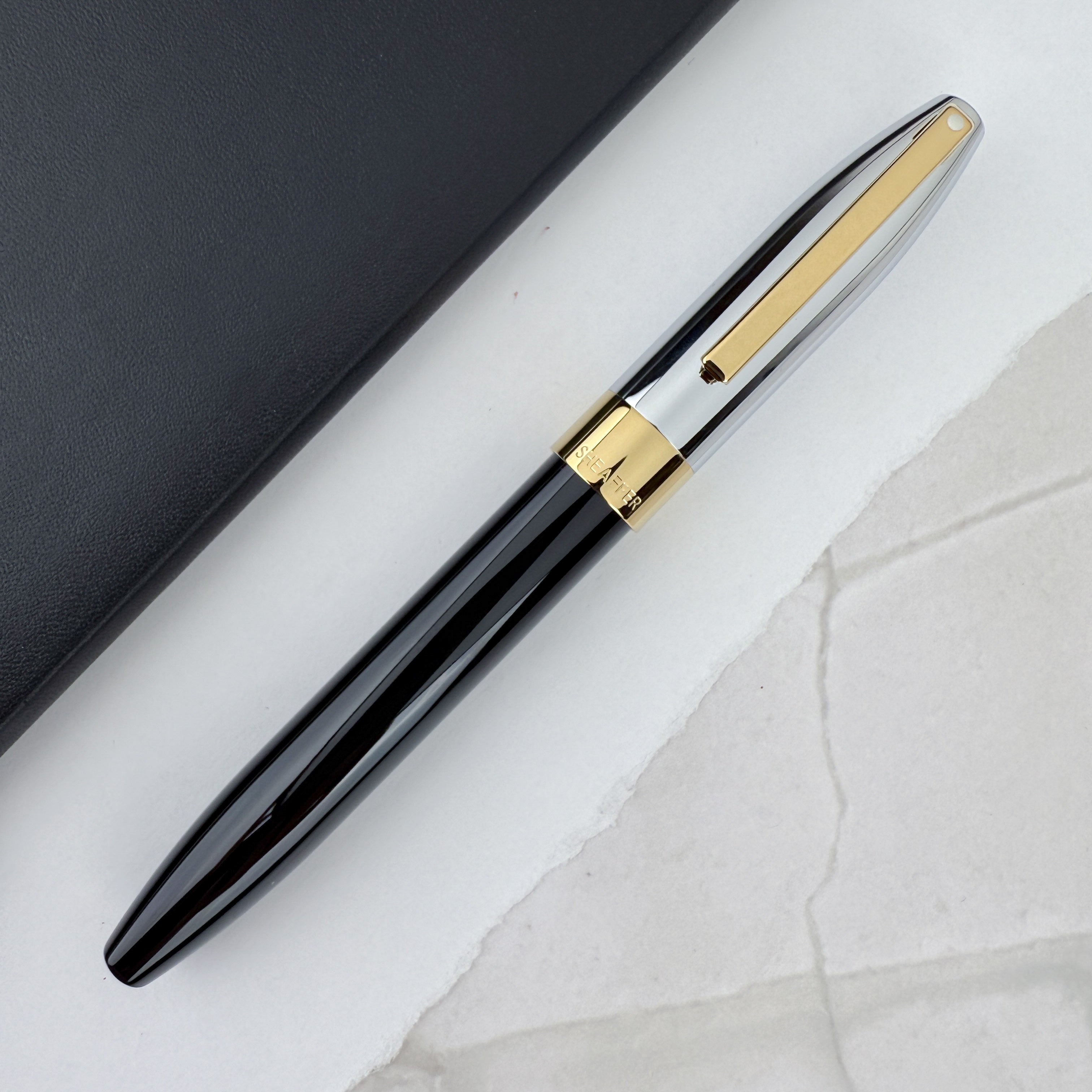 Sheaffer Legacy Fountain Pen - Chrome Cap and 14kt Gold PVD