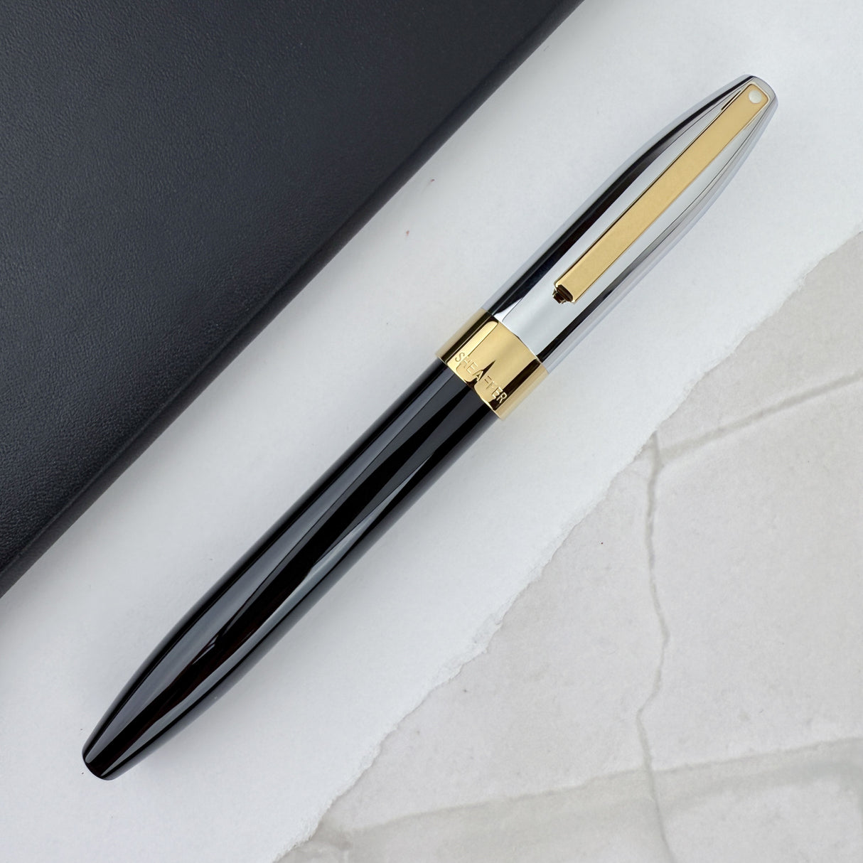 Sheaffer Legacy Fountain Pen - Chrome Cap and 14kt Gold PVD