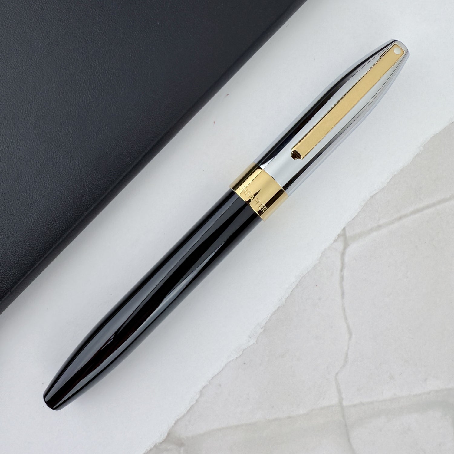 Sheaffer Legacy Fountain Pen - Chrome Cap and 14kt Gold PVD