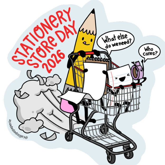 The Paper People Go Shopping Vinyl Sticker - Stationery Store Day (2026)