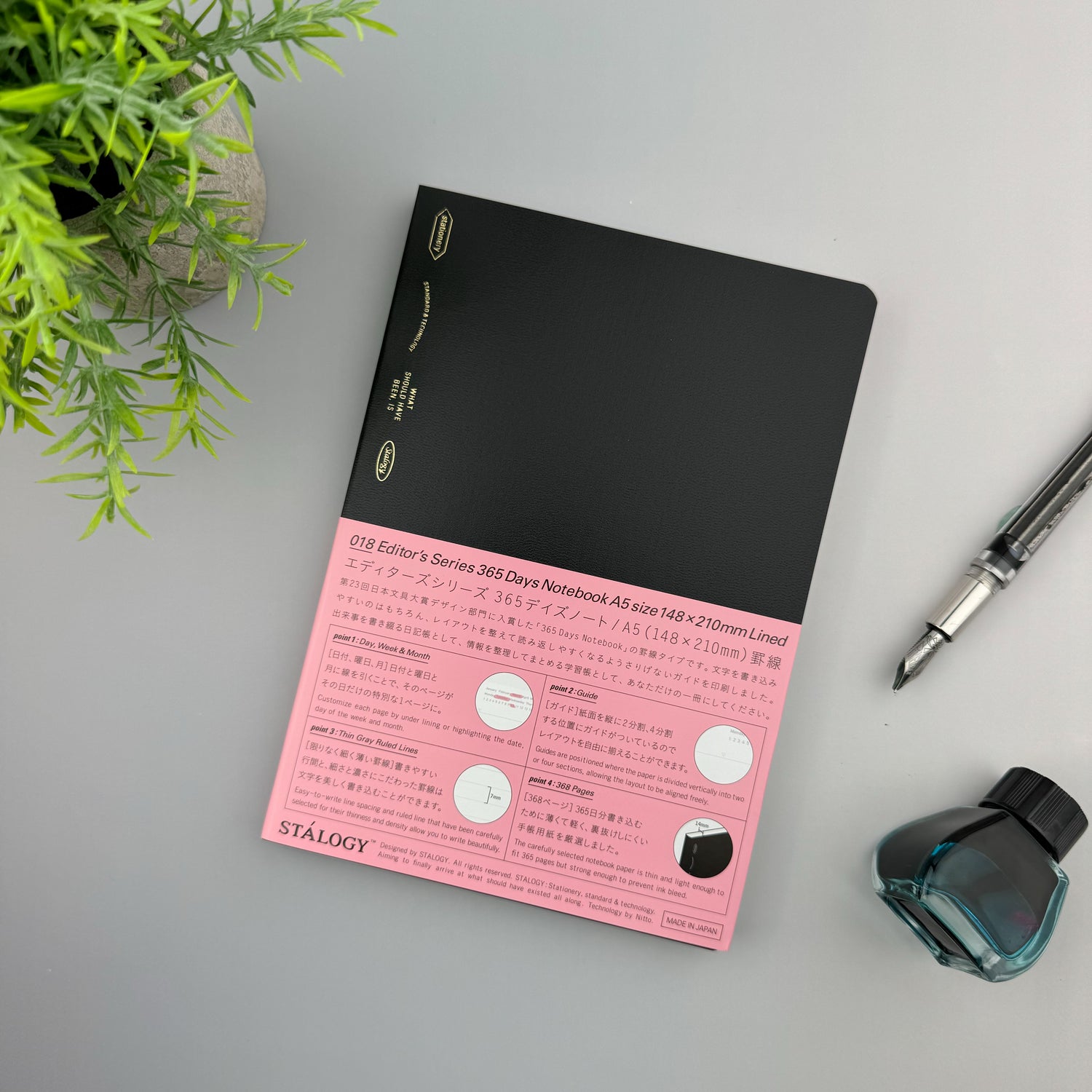 Stalogy 365 Day Notebook - A5 - Ruled