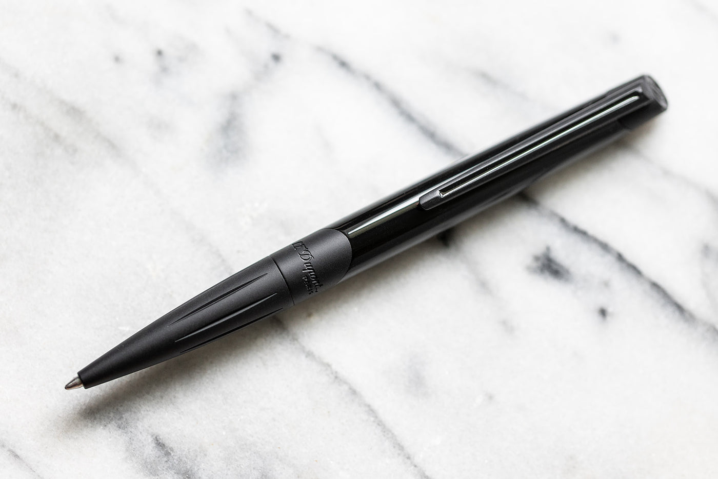 S.T. Dupont Defi Millennium Ballpoint Pen - Black w/ Matte Black