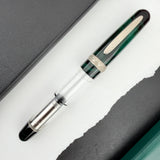 Stipula Etruria Ebonite Fountain Pen - Green/Black