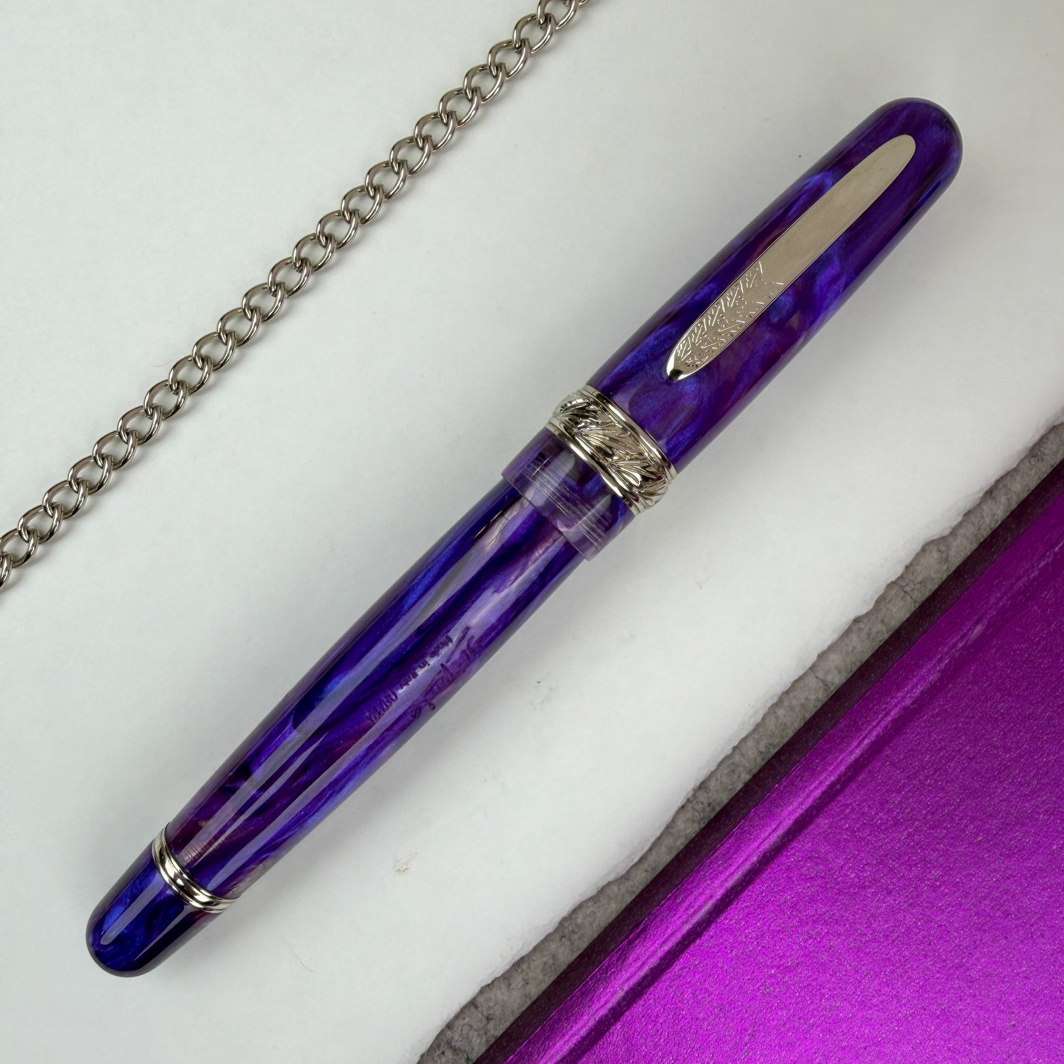Stipula Etruria Fountain Pen - Purple Explosion