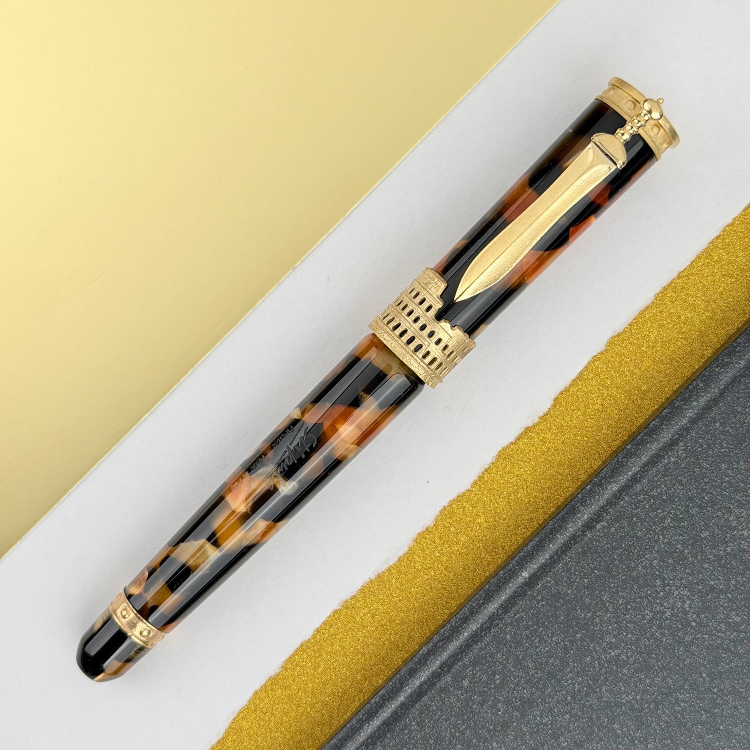 Stipula Gladiator Fountain Pen - Paestrum Tortoise