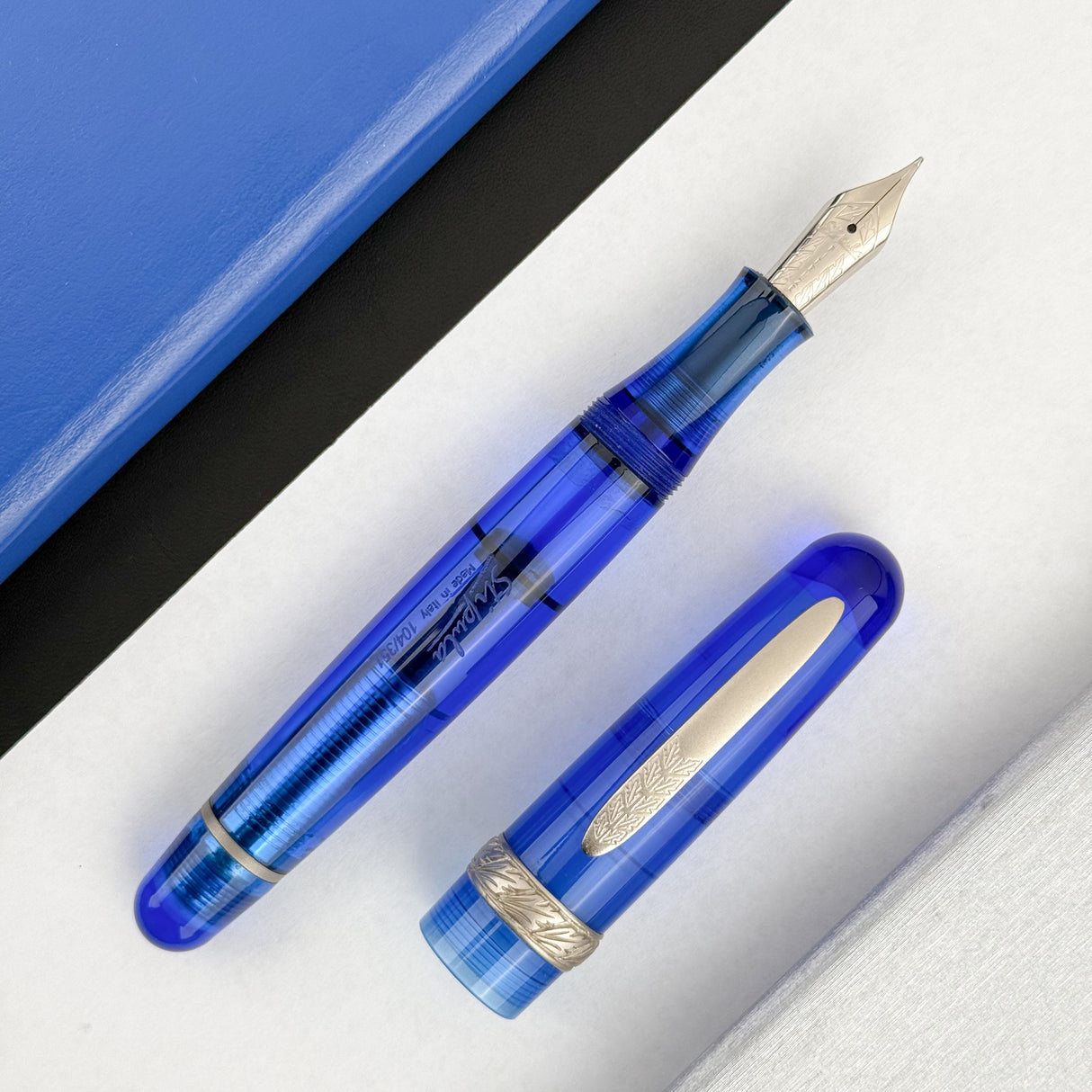 Stipula Rainbow Etruria Fountain Pen - Clear Blue