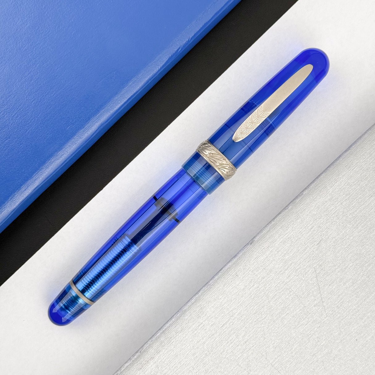Stipula Rainbow Etruria Fountain Pen - Clear Blue
