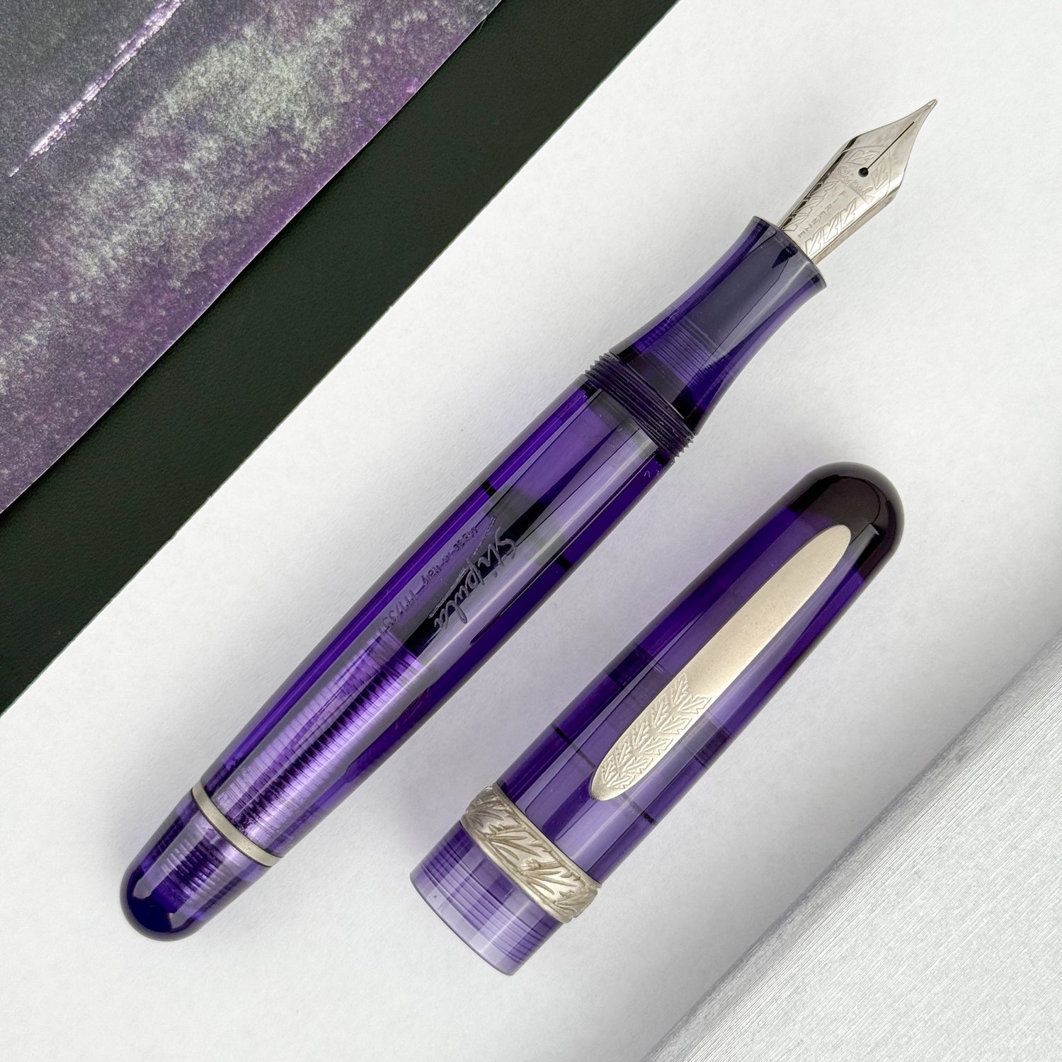 Stipula Rainbow Etruria Fountain Pen - Clear Purple