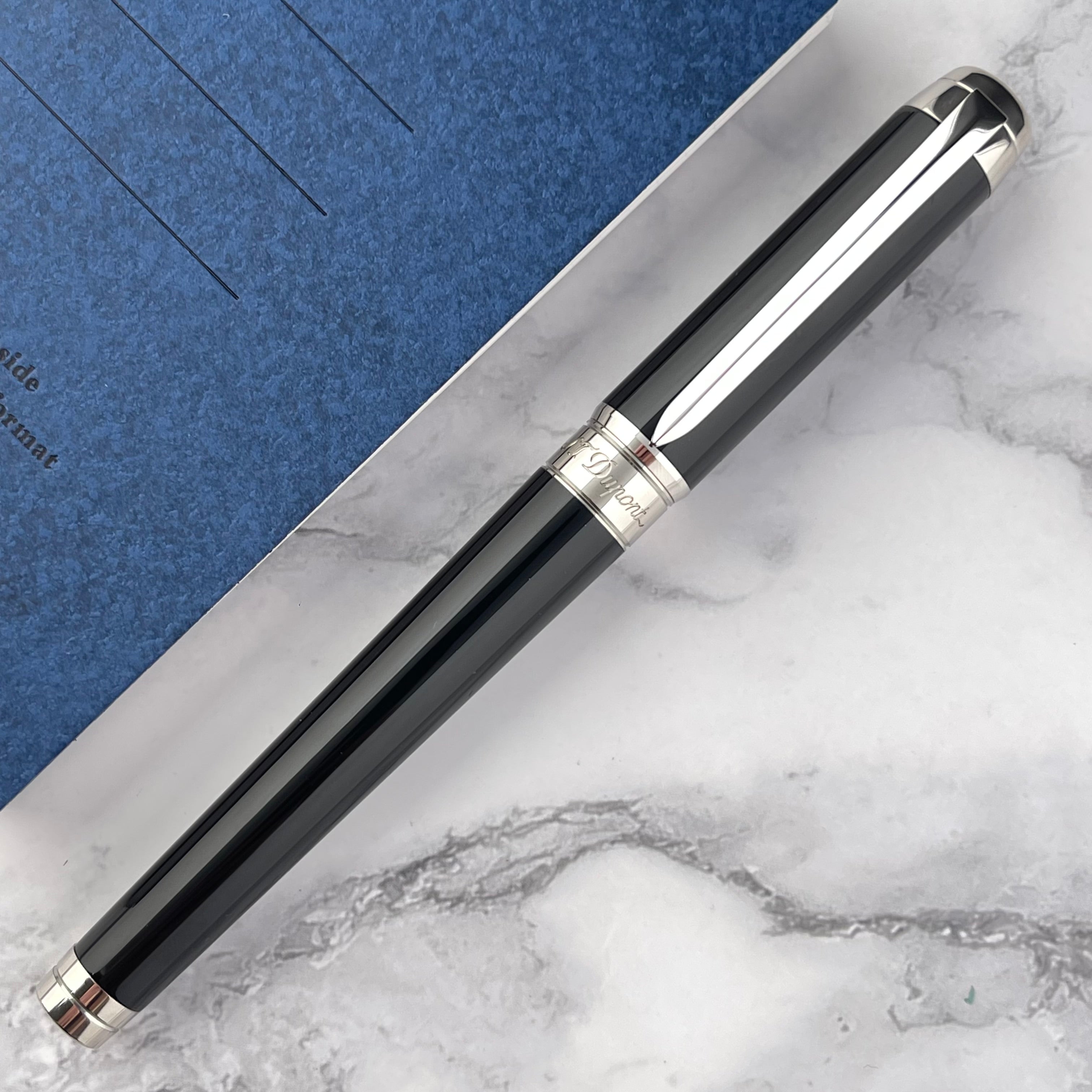 S.T. Dupont 万年筆 　ラインD　ブラックラッカー S.T. Dupont Line D Eternity XL Rollerball Pen - Black Lacquer