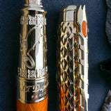 S.T. Dupont Line D Eternity Fountain Pen - Fire Orange (Special Edition)