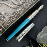 S.T. Dupont Line D Eternity Fountain Pen - Ice Blue (Special Edition)