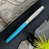 S.T. Dupont Line D Eternity Fountain Pen - Ice Blue (Special Edition)