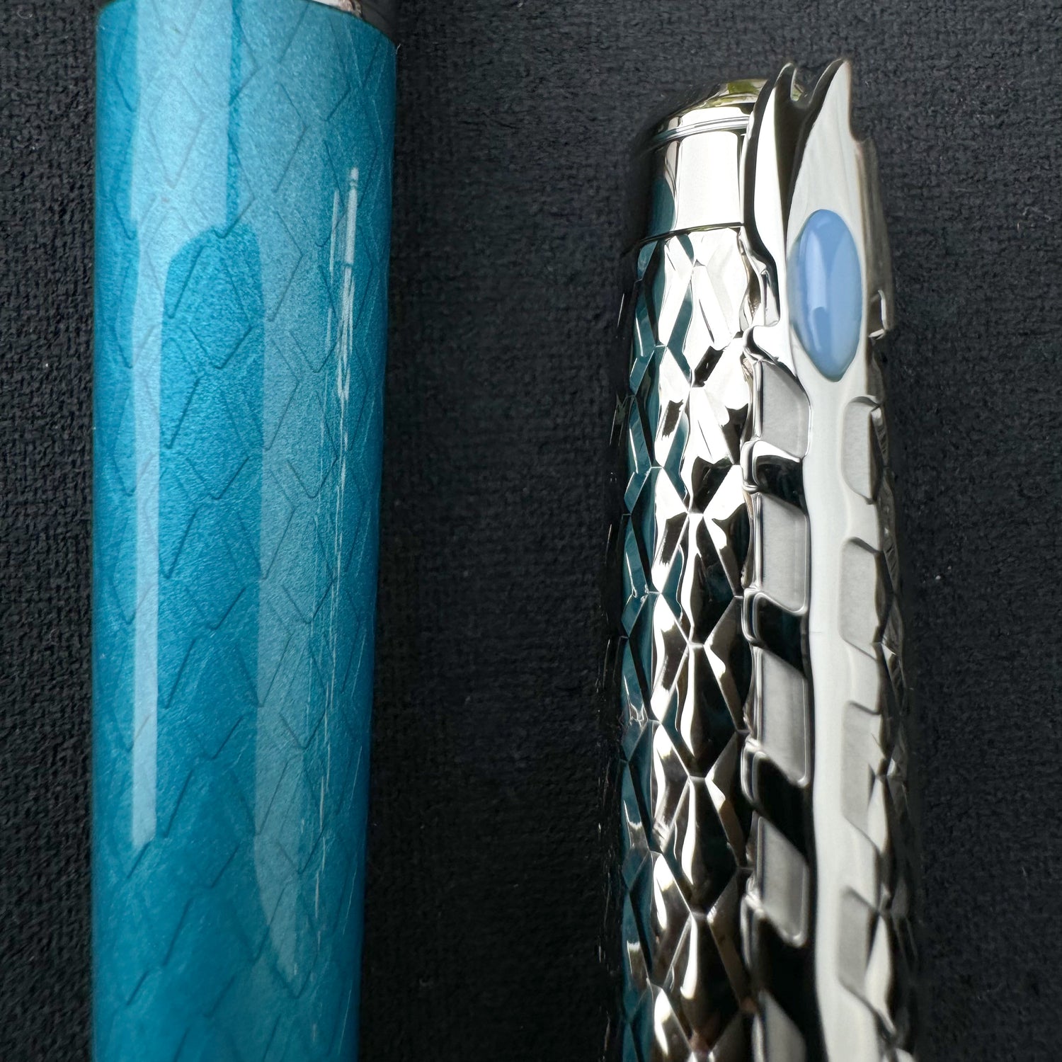 S.T. Dupont Line D Eternity Fountain Pen - Ice Blue (Special Edition)