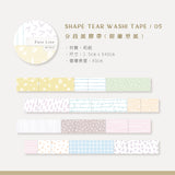MU Shape Tear Washi Tape 005
