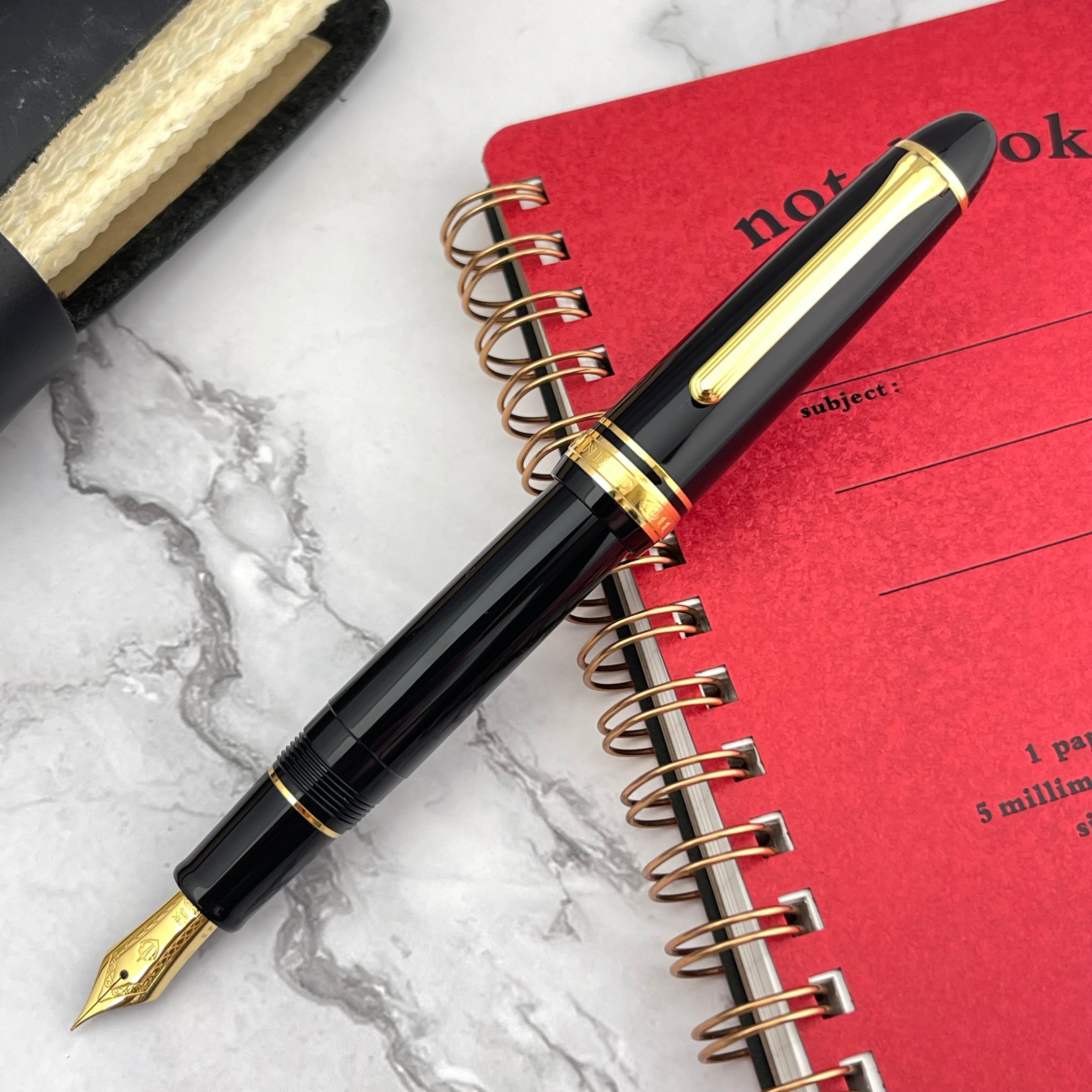 Sailor 1911L Fountain Pen - Black w/ Gold Trim – Atlas Stationers