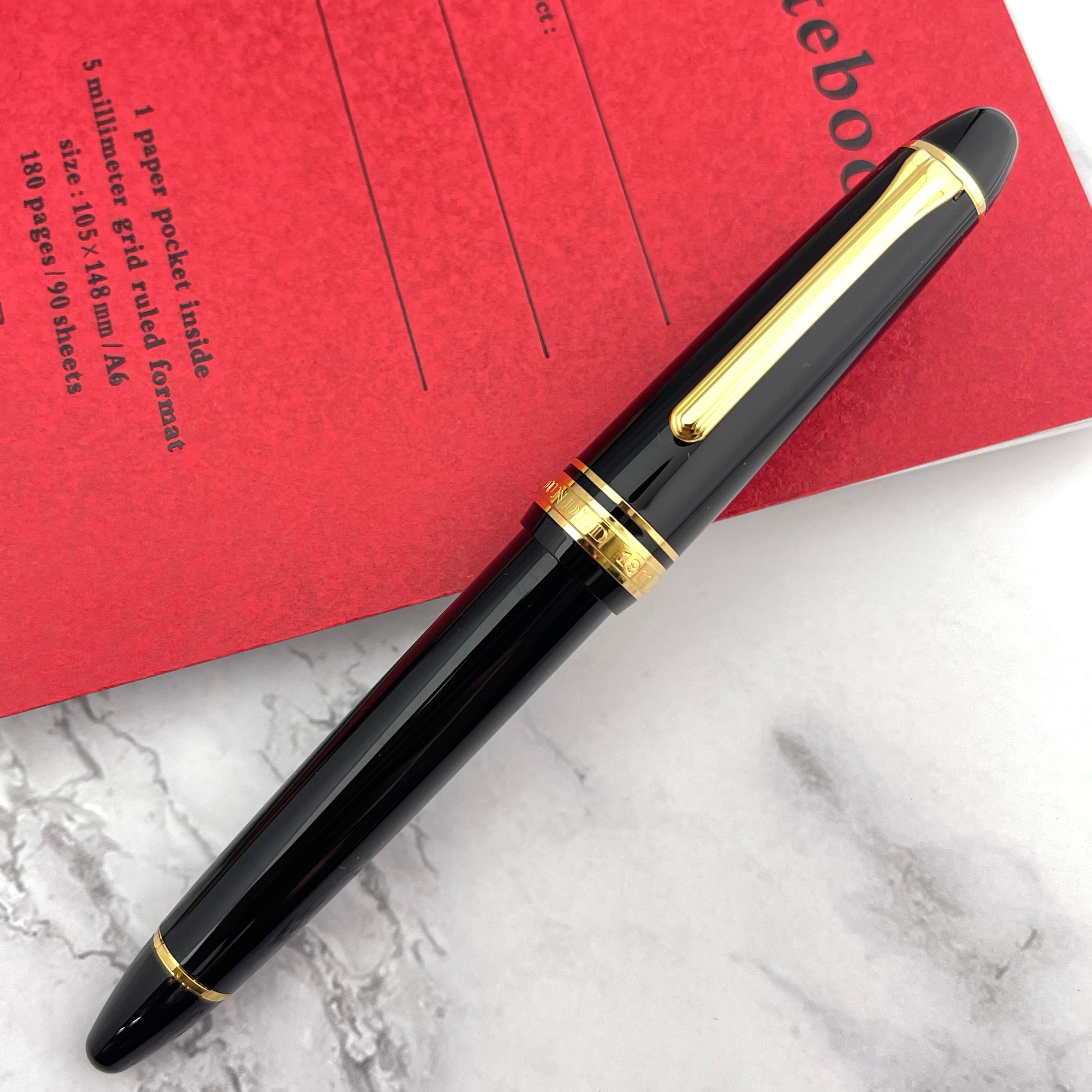 Sailor 1911L Fountain Pen - Black w/ Gold Trim – Atlas Stationers