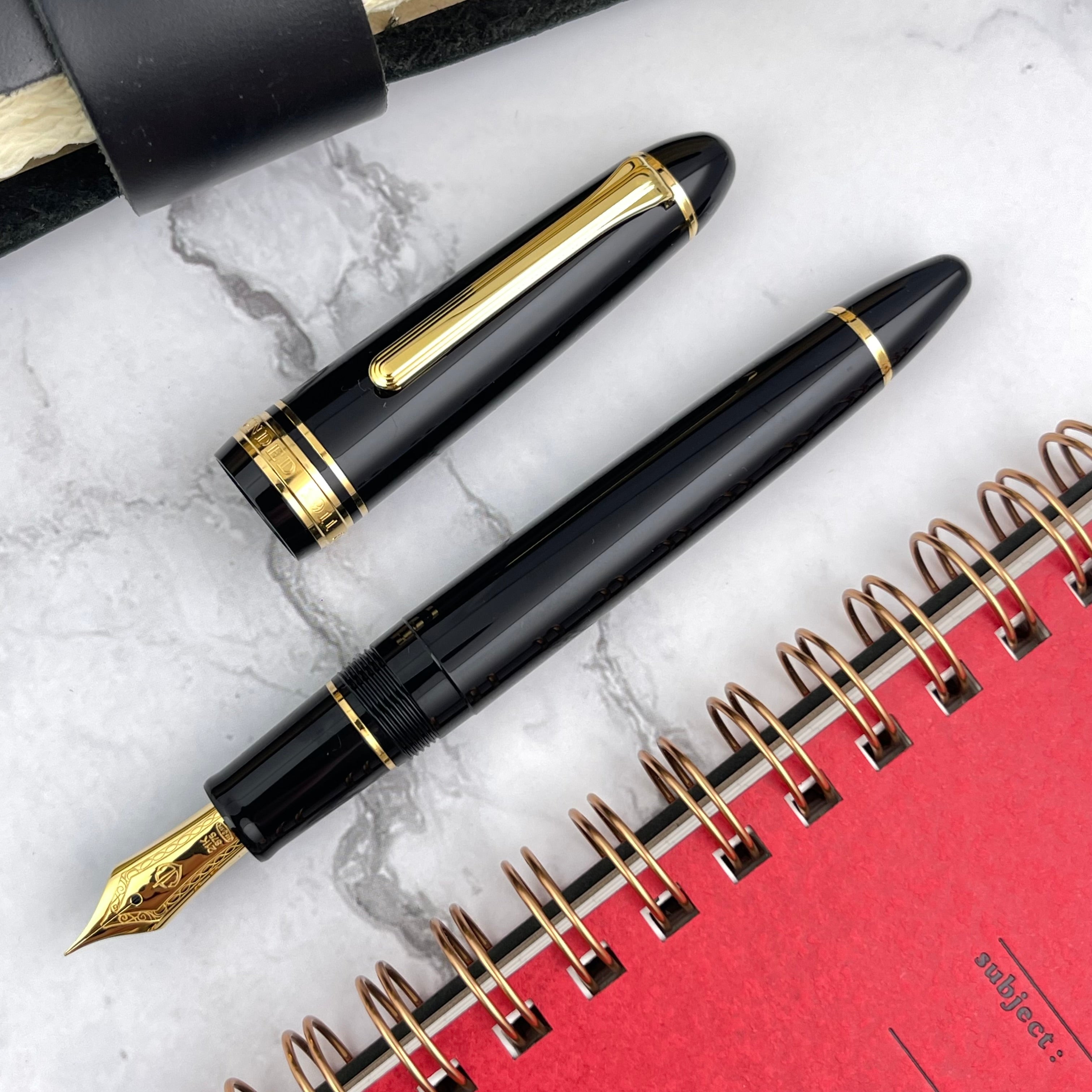 Sailor 1911L Fountain Pen - Black w/ Gold Trim – Atlas Stationers