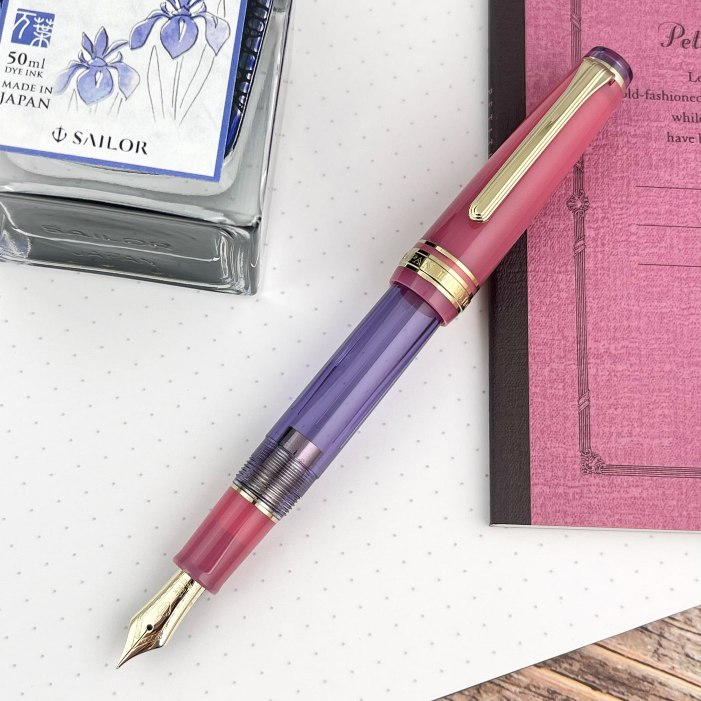 Sailor Pro Gear Slim Manyo Fountain Pen - Rabbit Ear Iris (Special Edition)